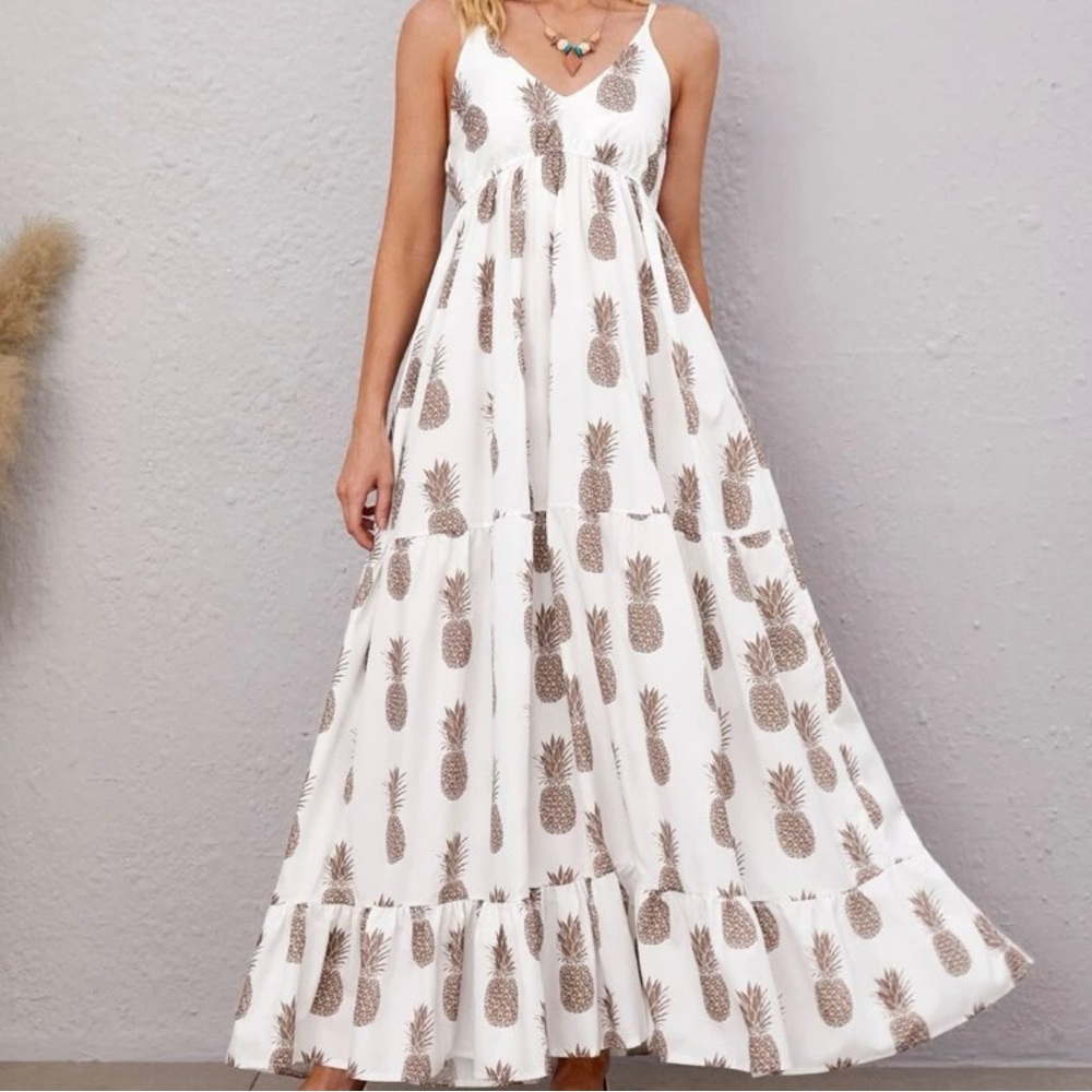 Emery Rose for SHEIN Pineapple Maxi